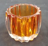 Waxinelicht-houder-Oranje Waxinelicht-houder-Oranje