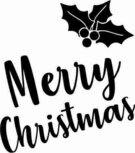 Merry Christmas met hulstblad