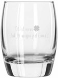 Waterglas met gravering