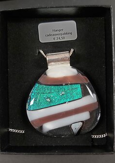 Grote hanger met dichroic glas 
