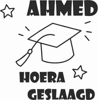 hoera geslaagd