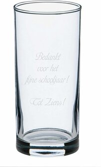 Longdrinkglas juf/meester