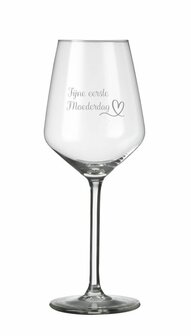 Wijnglas 1e moederdag