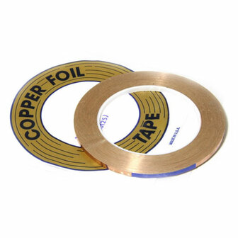 Koperfolie 5,6mm zilver