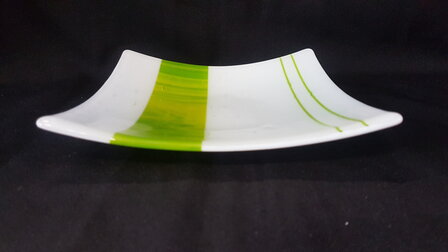 Schaal wit met groen