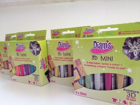 Diam&#039;s 3D Verf Glitter transparant en dekkend