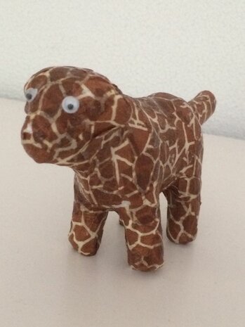 Papiermaché + plakken met decopage