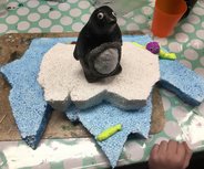 Hobby- Knutselpakket kinderen Wintertijd pinguïn Hobby- Knutselpakket kinderen Wintertijd pinguïn