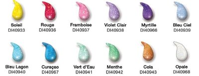 Diam's 3D Verf Glitter transparant