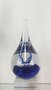 Druppel blauw met ring