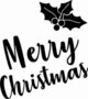 Merry Christmas met hulstblad