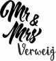 Mr &amp; Mrs met achternaam