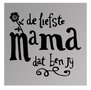 Spreuk spiegel De liefste mama dat ben jij