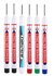 Watervaste glasstift Rood - Blauw - Zwart - Wit_